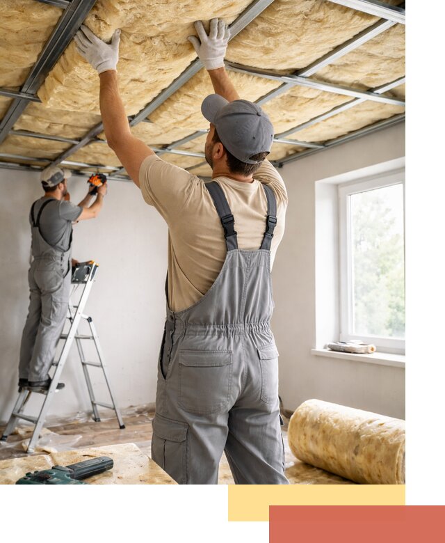 Утепление потолка под ключ в Богородицке качественно и быстро