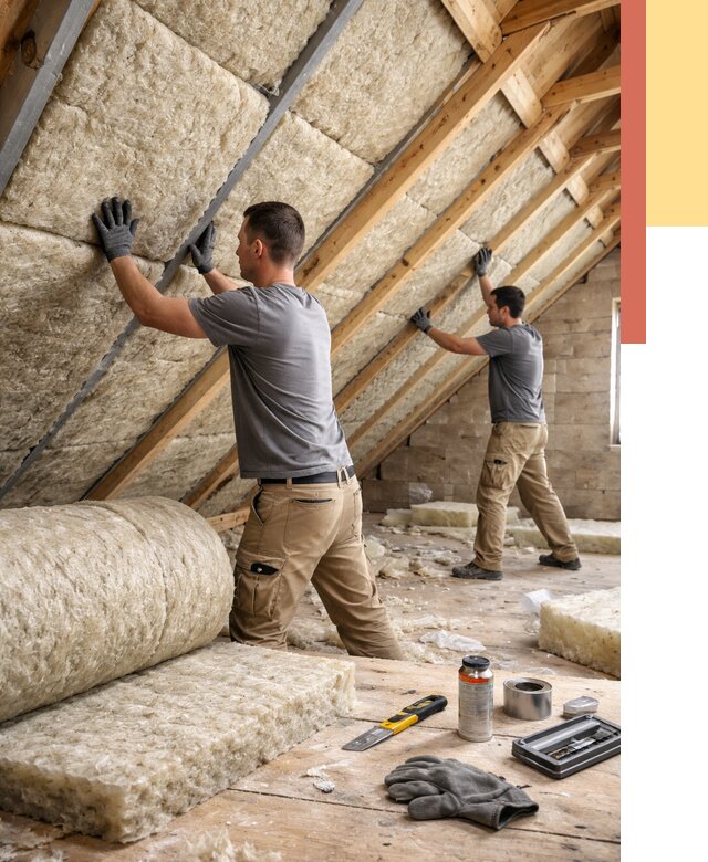 Утепление потолка минватой в Богородицке от 1549 руб. — быстро и недорого | ОТДЕЛОЧНИК-Бгд