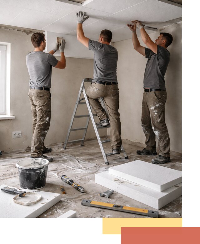 Утепление потолка пенопластом в Богородицке быстро и качественно